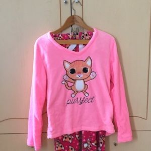 Purrfect Teddy Fur Cat Pyjama Set